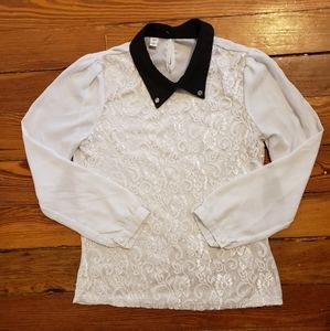 White lace blouse